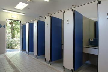 MODULAR WALL AG/S - HPL toilet partition by GES Group - view 3